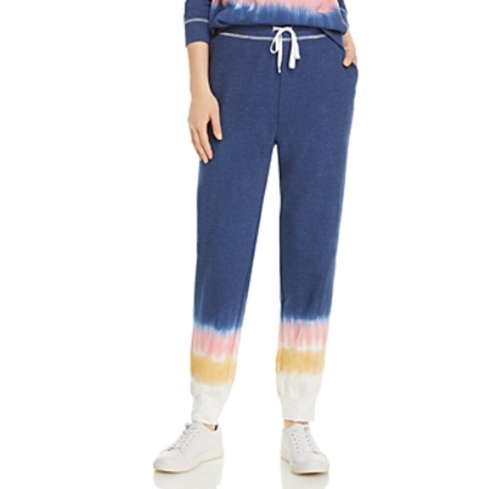 Beach Lunch Lounge Size XS Tillie Tie Dyed Jogger Pants‎ In Dark Indigo Blossom